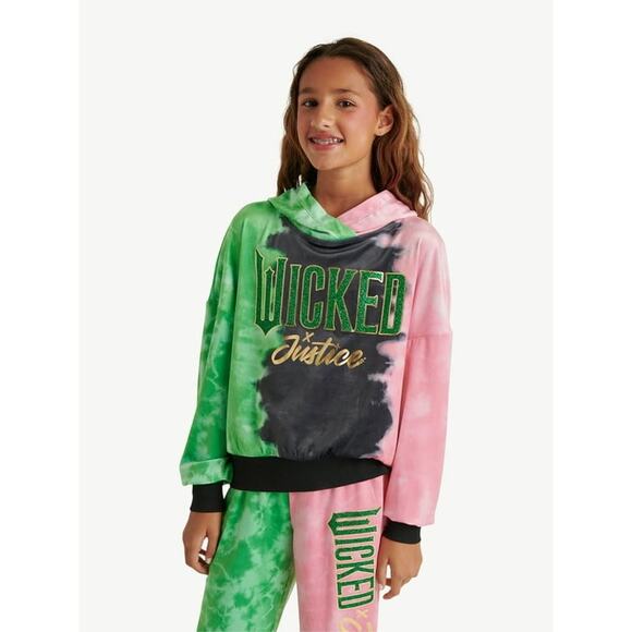 NWT Justice Girls Wicked Hoodie, Sizes XS - Picture 1 of 7